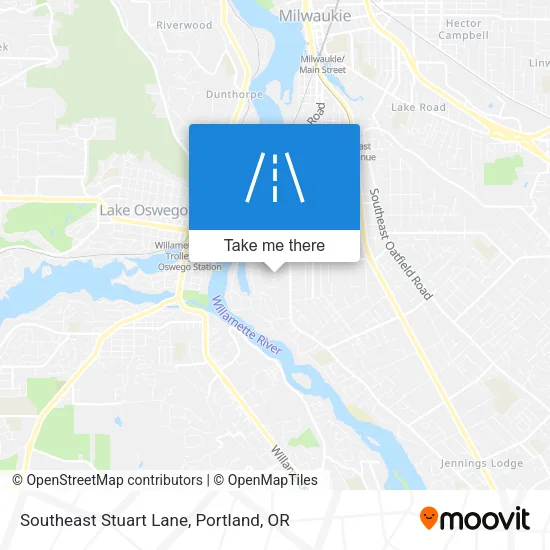 Southeast Stuart Lane map