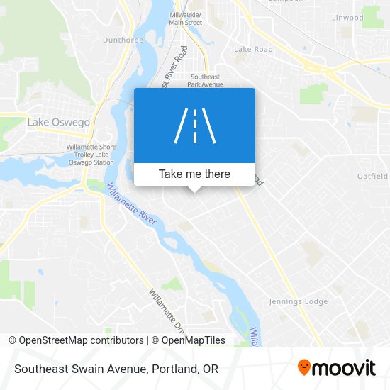 Southeast Swain Avenue map