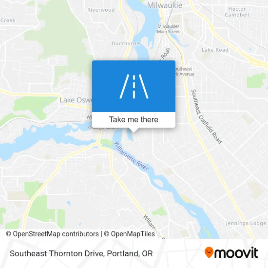Southeast Thornton Drive map
