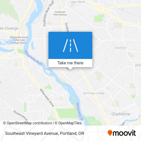 Mapa de Southeast Vineyard Avenue