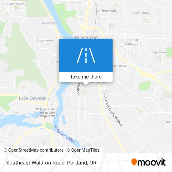 Southeast Waldron Road map