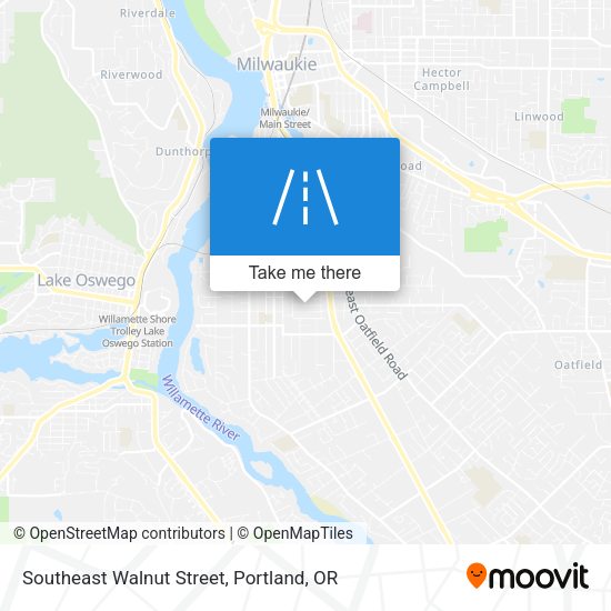 Southeast Walnut Street map