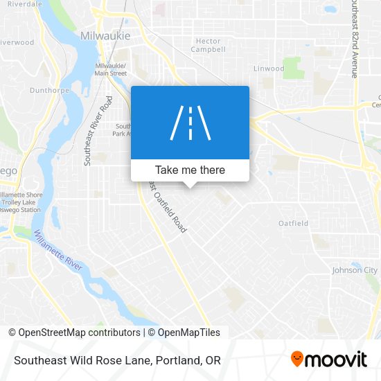Southeast Wild Rose Lane map