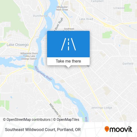 Southeast Wildwood Court map