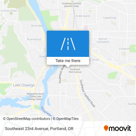 Southeast 23rd Avenue map