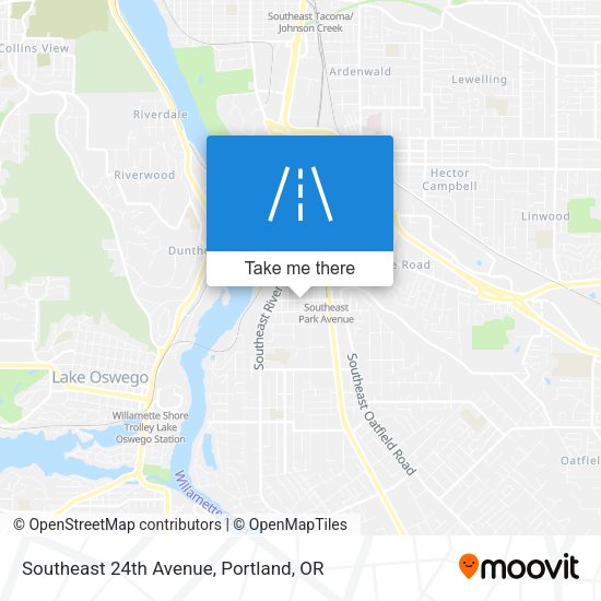 Southeast 24th Avenue map