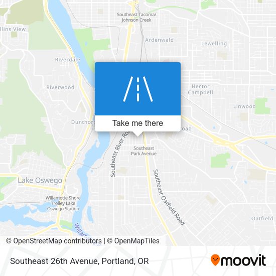 Southeast 26th Avenue map