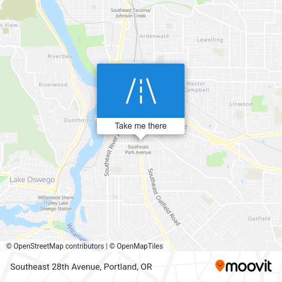 Southeast 28th Avenue map