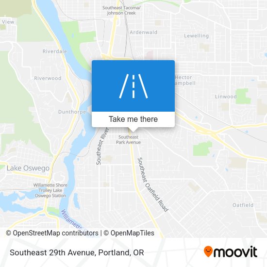 Mapa de Southeast 29th Avenue