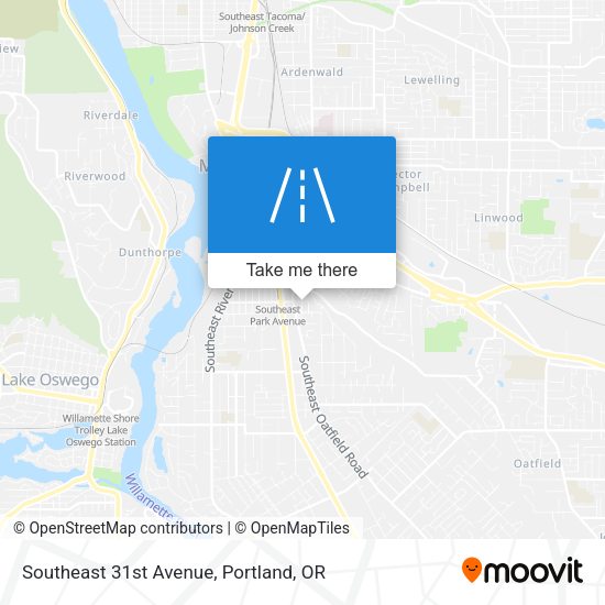 Southeast 31st Avenue map