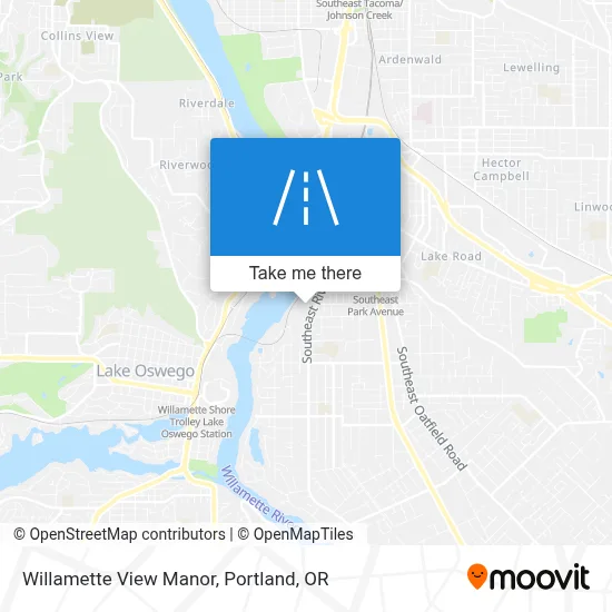 Willamette View Manor map