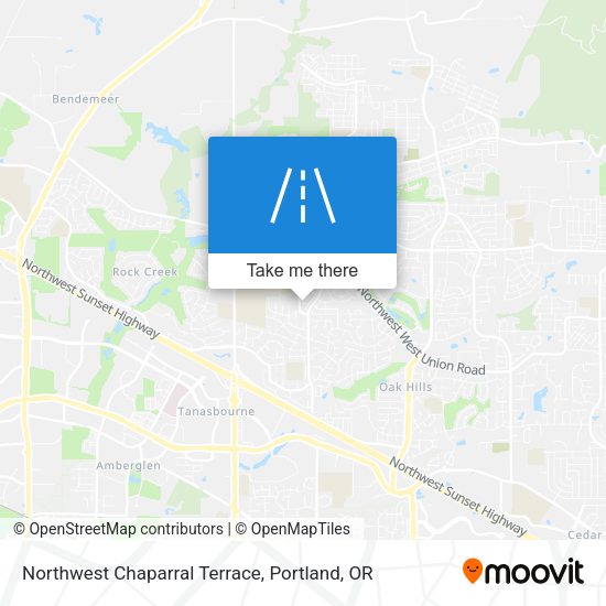 Mapa de Northwest Chaparral Terrace