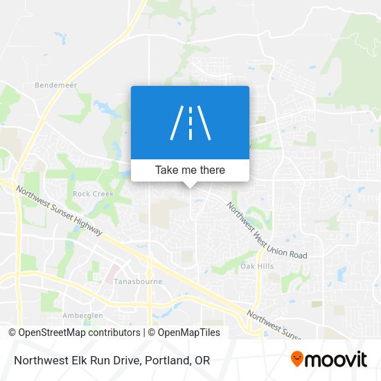 Mapa de Northwest Elk Run Drive