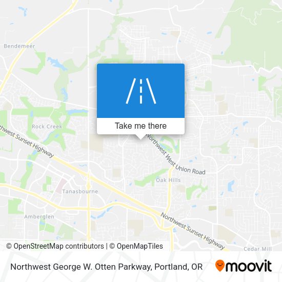 Mapa de Northwest George W. Otten Parkway