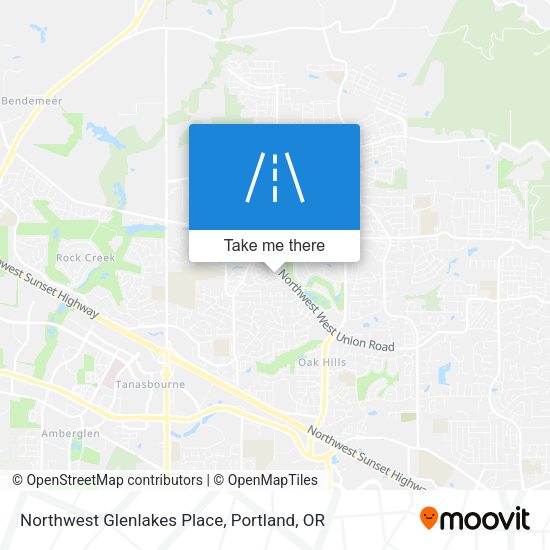 Northwest Glenlakes Place map