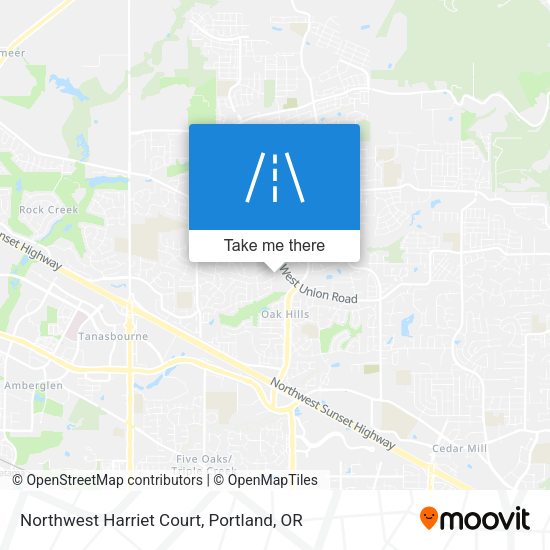 Northwest Harriet Court map