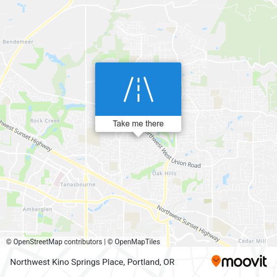 Mapa de Northwest Kino Springs Place