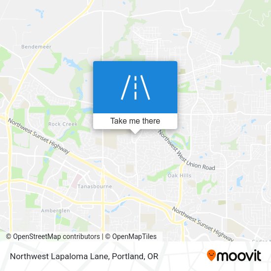 Northwest Lapaloma Lane map