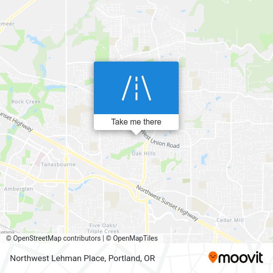 Northwest Lehman Place map