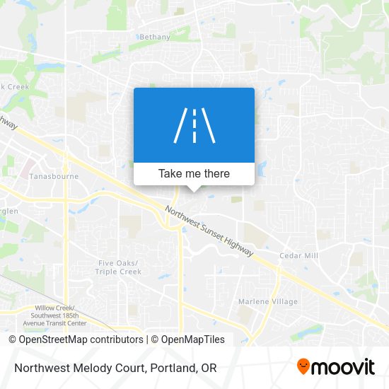 Northwest Melody Court map