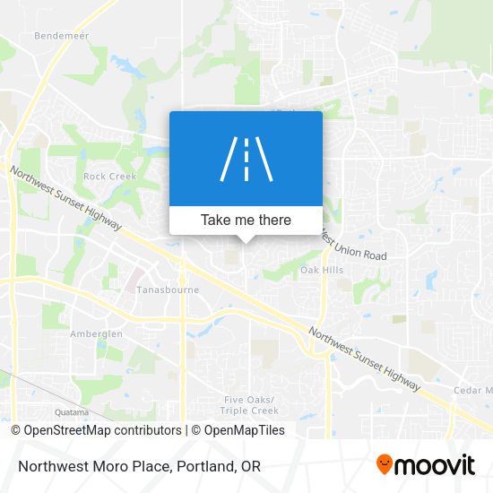 Northwest Moro Place map