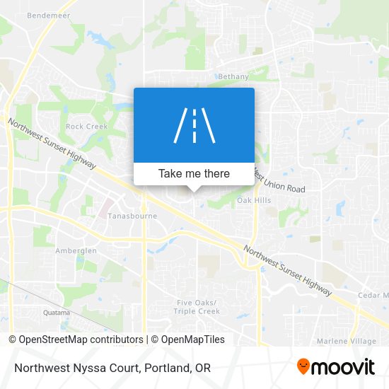 Mapa de Northwest Nyssa Court