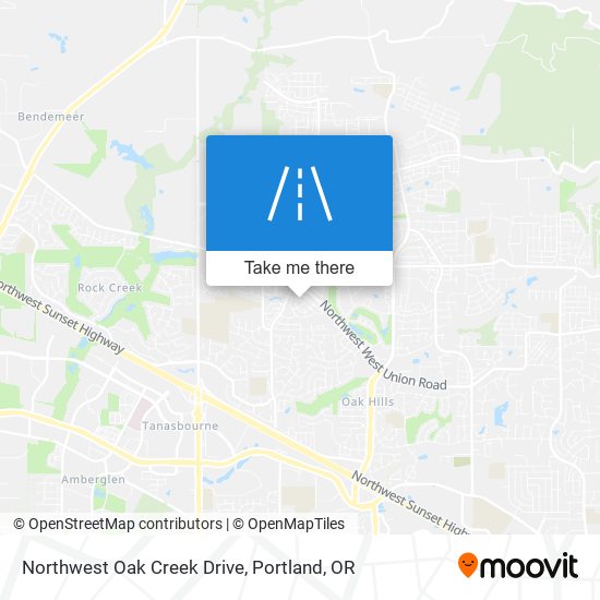 Northwest Oak Creek Drive map