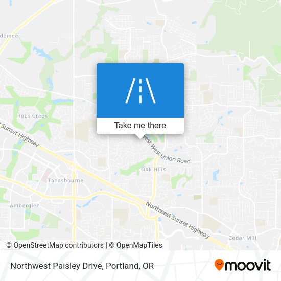 Northwest Paisley Drive map