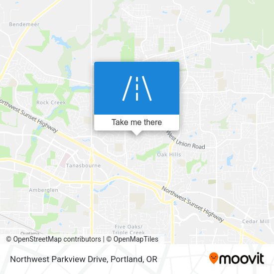 Northwest Parkview Drive map