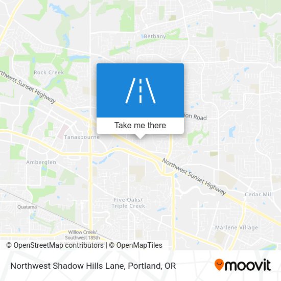Mapa de Northwest Shadow Hills Lane