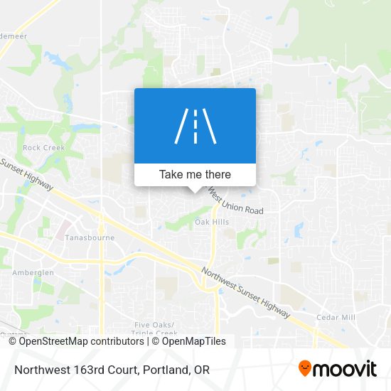 Northwest 163rd Court map