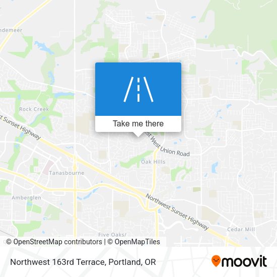 Northwest 163rd Terrace map
