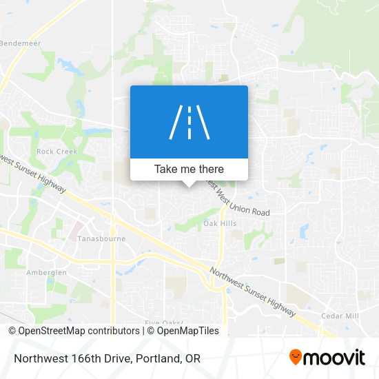 Northwest 166th Drive map