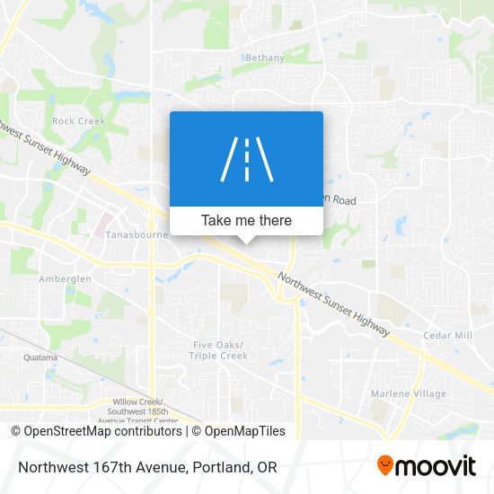 Northwest 167th Avenue map
