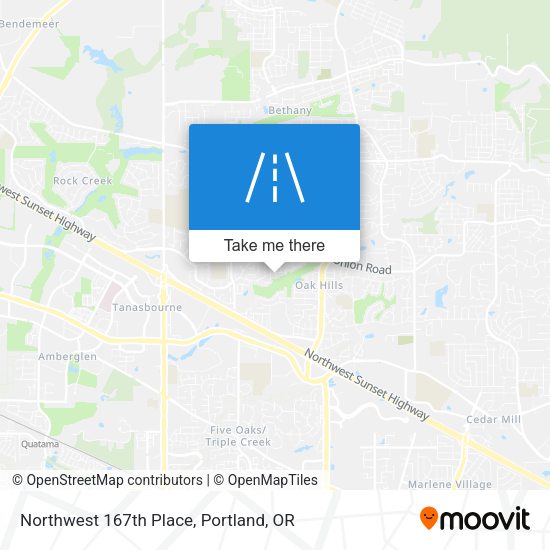 Mapa de Northwest 167th Place