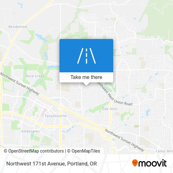 Mapa de Northwest 171st Avenue