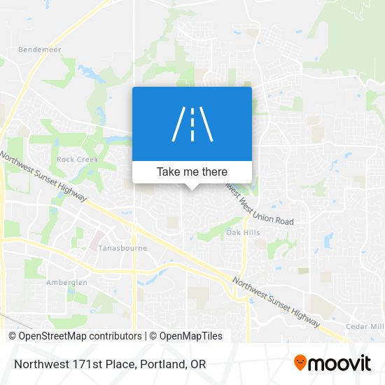 Mapa de Northwest 171st Place