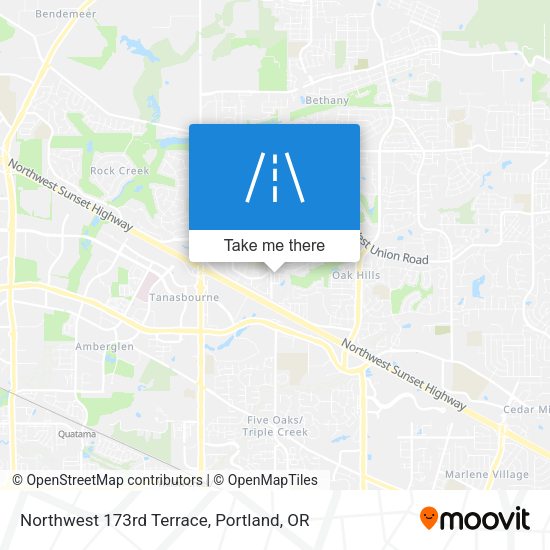 Northwest 173rd Terrace map