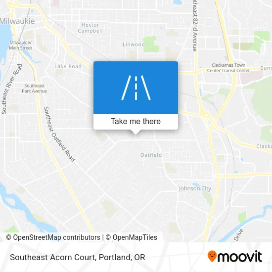 Southeast Acorn Court map