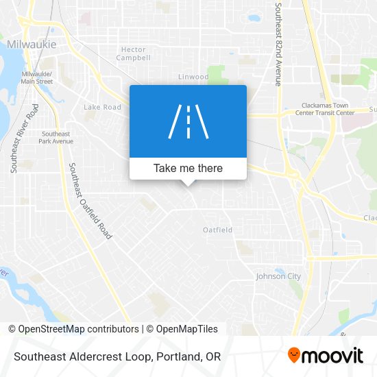 Southeast Aldercrest Loop map