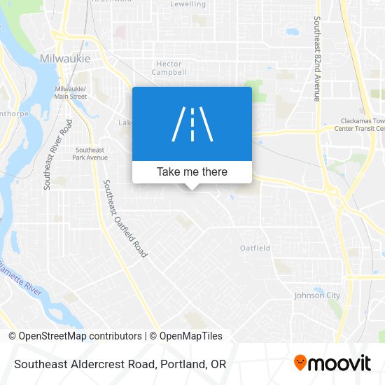 Southeast Aldercrest Road map