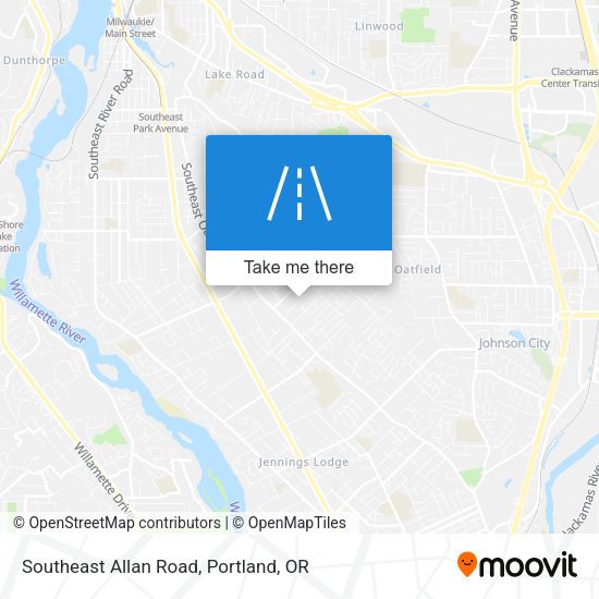Southeast Allan Road map