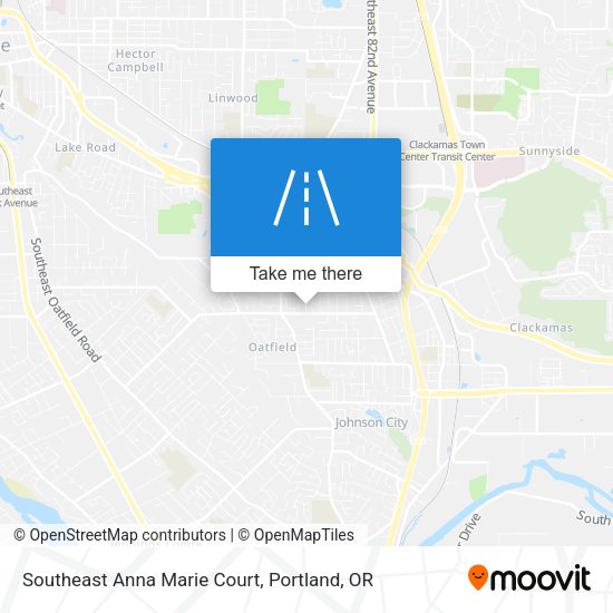 Southeast Anna Marie Court map