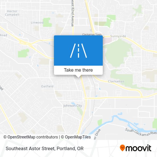 Mapa de Southeast Astor Street