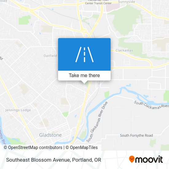 Southeast Blossom Avenue map