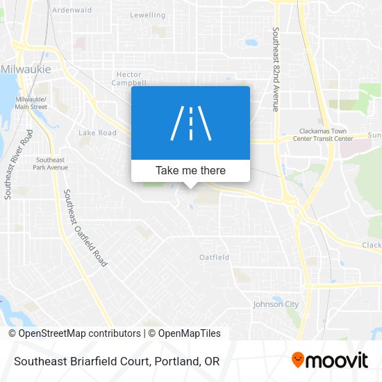 Southeast Briarfield Court map