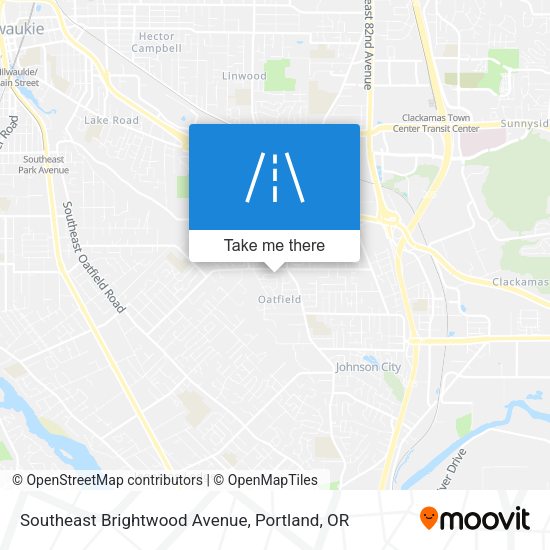 Southeast Brightwood Avenue map