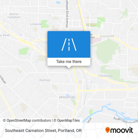 Southeast Carnation Street map