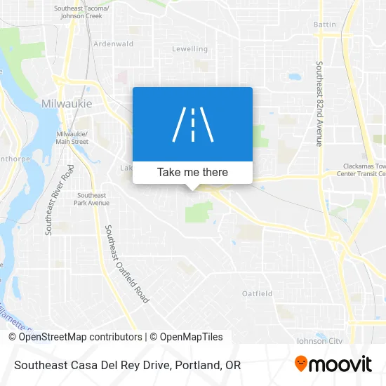 Southeast Casa Del Rey Drive map