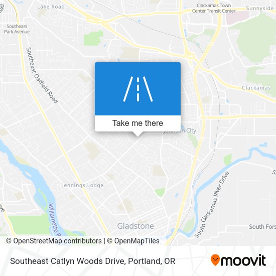 Southeast Catlyn Woods Drive map